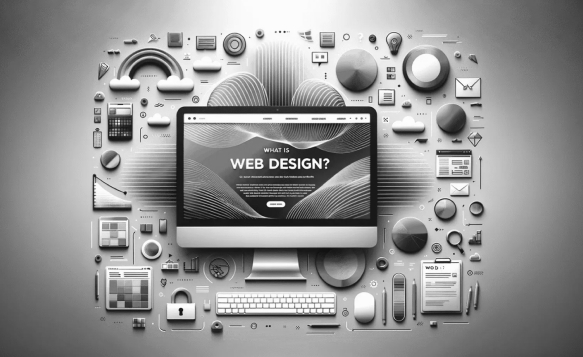 Diseño abstracto de desarrollo web